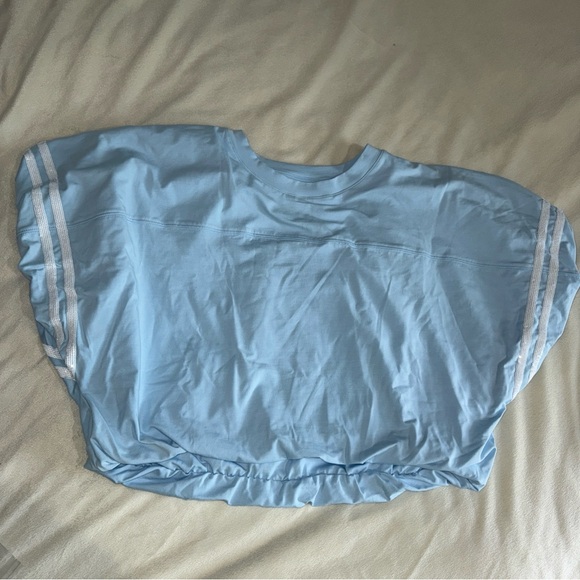 QUEEN OF SPARKLES White Boxy Crop Blouse Short Sleeve l top shirt - Picture 4 of 10